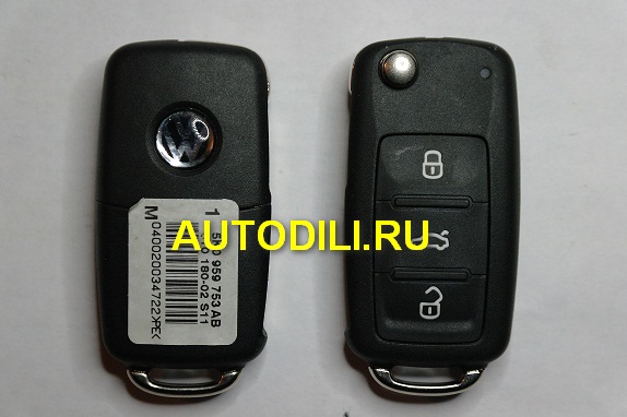 Ключ зажигания Volkswagen Jetta 5K0-959-753-AB small image